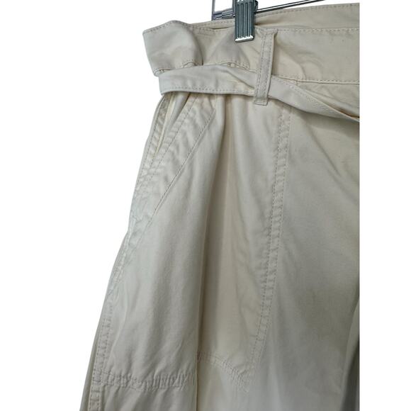 Madewell‎ White Vintage Canvas Belted Griff Super Wide Leg Cargo Pants Size 32 - Picture 7 of 13